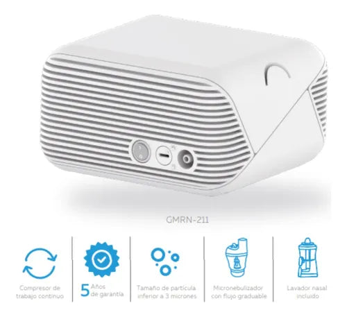 NEBULIZADOR CONTINUO PEDIÁTRICO Y ADULTO NUBE 3000 GMD