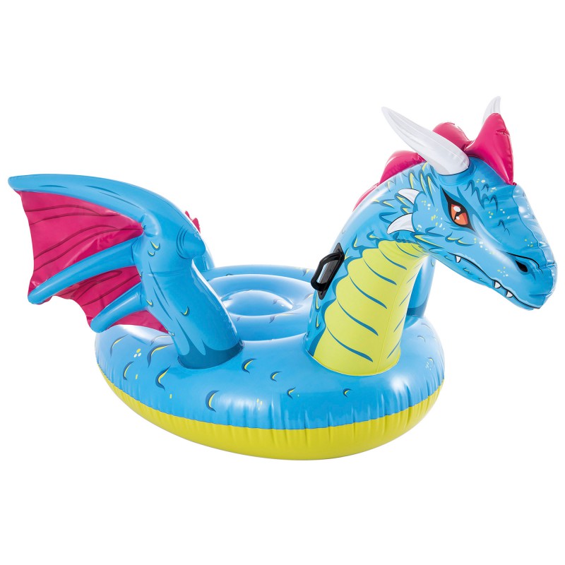 Intex Porteur Dragon 57563NP – Bouée Chevauchable Gonflable – Dragon Géant Pour Piscine, Plage Ou Lac – Enfants 6-10 Ans