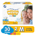 PAÑALES ULTRATRIM SEC ETAPA 2 X 30 +TOALLITAS HUMEDAS ALOE X10