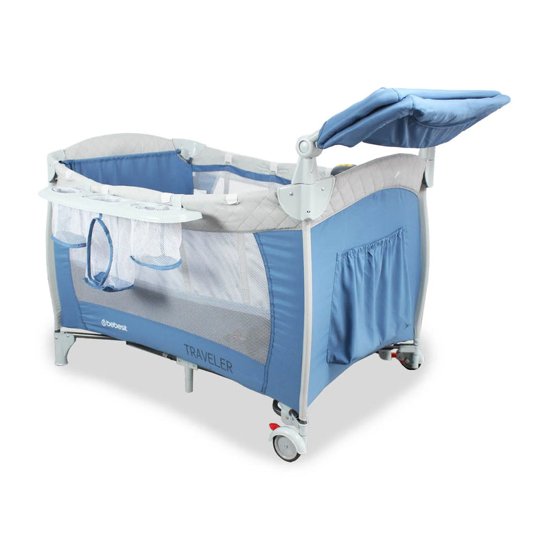 CUNA CORRAL TRAVELLER PLUSS 6044 BEBESIT AZUL-