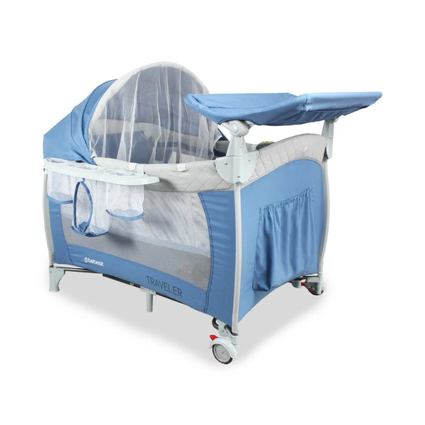 CUNA CORRAL TRAVELLER PLUSS 6044 BEBESIT AZUL-