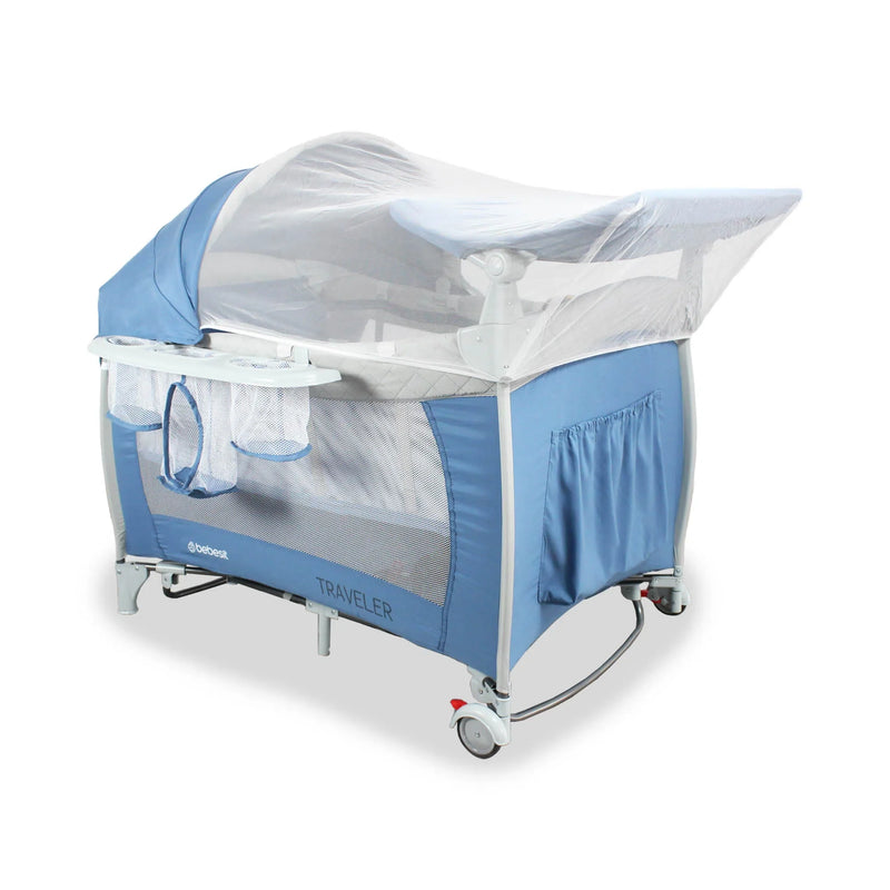 CUNA CORRAL TRAVELLER PLUSS 6044 BEBESIT AZUL-