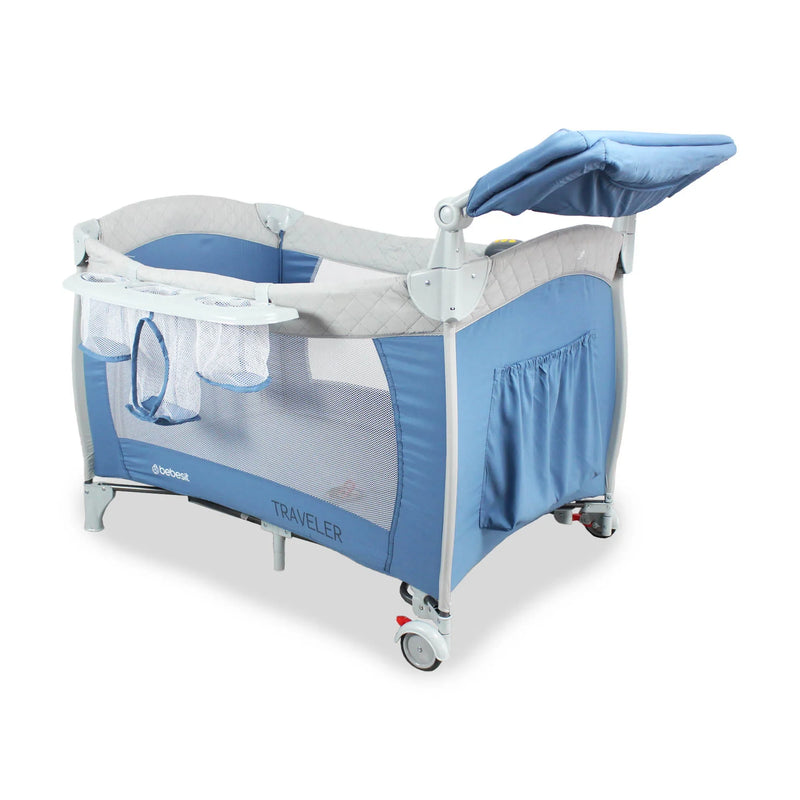 CUNA CORRAL TRAVELLER PLUSS 6044 BEBESIT AZUL-