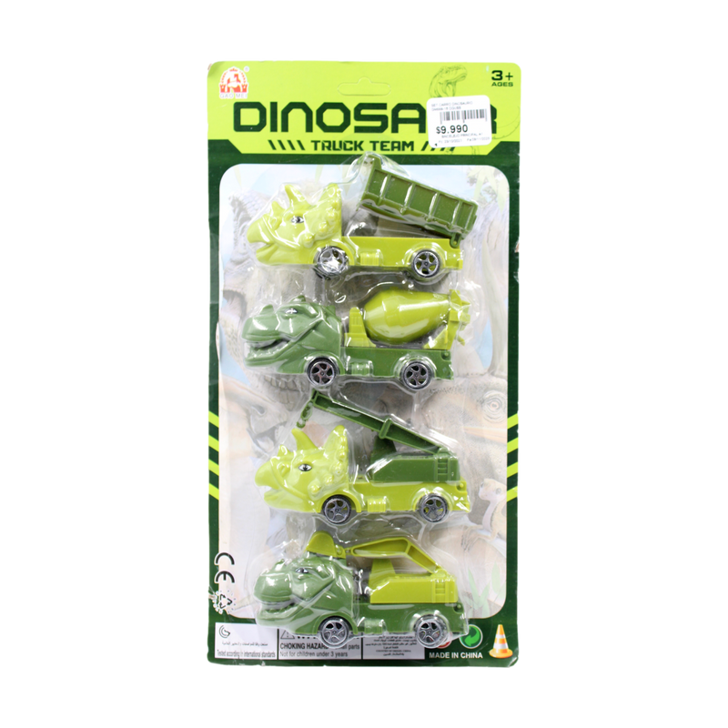 SET CARRO DINOSAURIO GM666-15 OGUSS