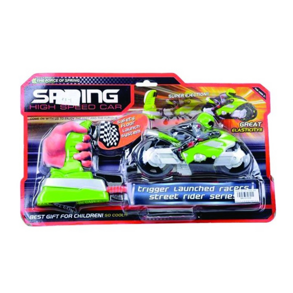 MOTO CON LANZADOR SPRING 4619 PLASTICOS