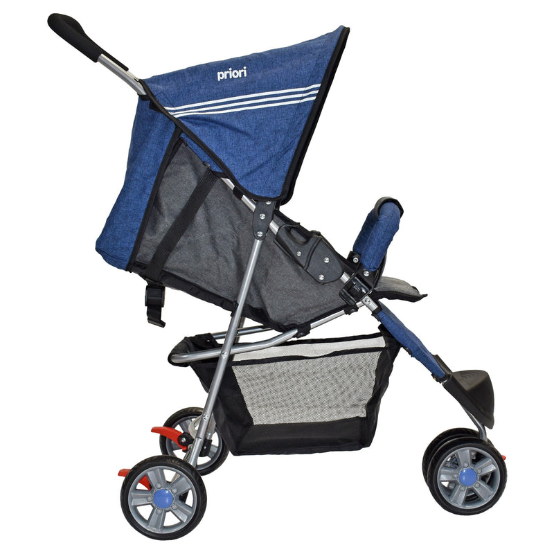 COCHE JOGGER + PAÑALERA MLN PRIORI AZUL