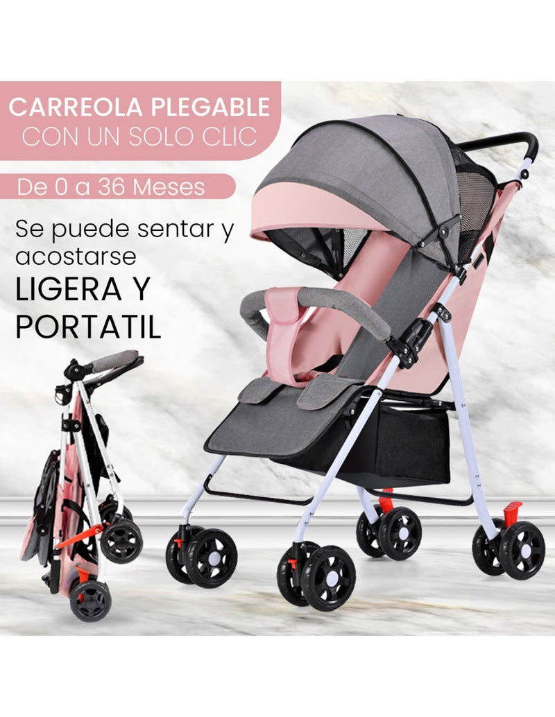 COCHE O18 BABY KAYS ROSADO