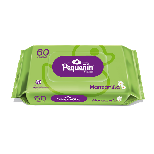TOALLA HUMEDA MANZANILLA X60 PEQUEÑIN