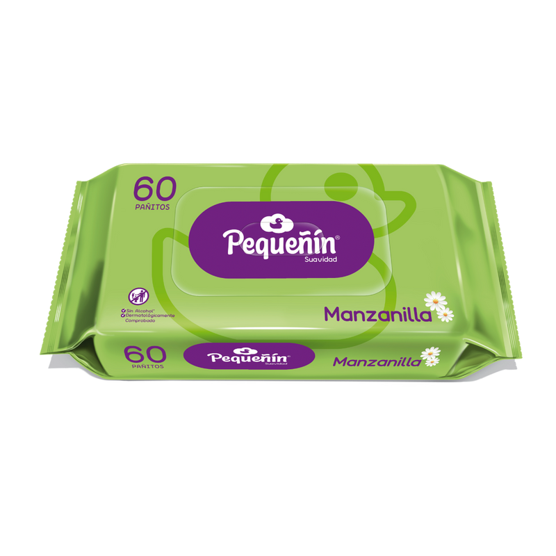 TOALLA HUMEDA MANZANILLA X60 PEQUEÑIN