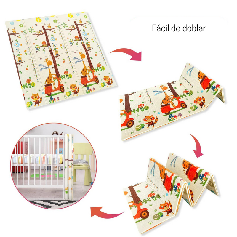 TAPETE PLEGABLE DOBLE FAZ 6315206 GATO - JIRAFA MUNBE