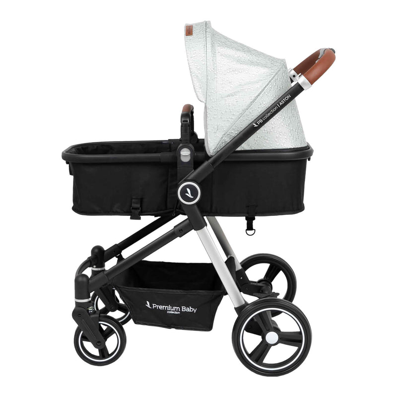 COCHE TIPO CUNA ASTON PREMIUM BABY GRIS