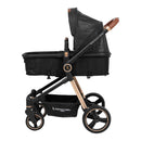 COCHE TIPO CUNA ASTON PREMIUM BABY NEGRO CAFE