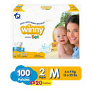 PAÑALES WINNY ULTRATRIM SEC ETAPA 2 X100 UND