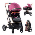 COCHE CUNA MOISES SATURNO EB126 ROSADO EBABY