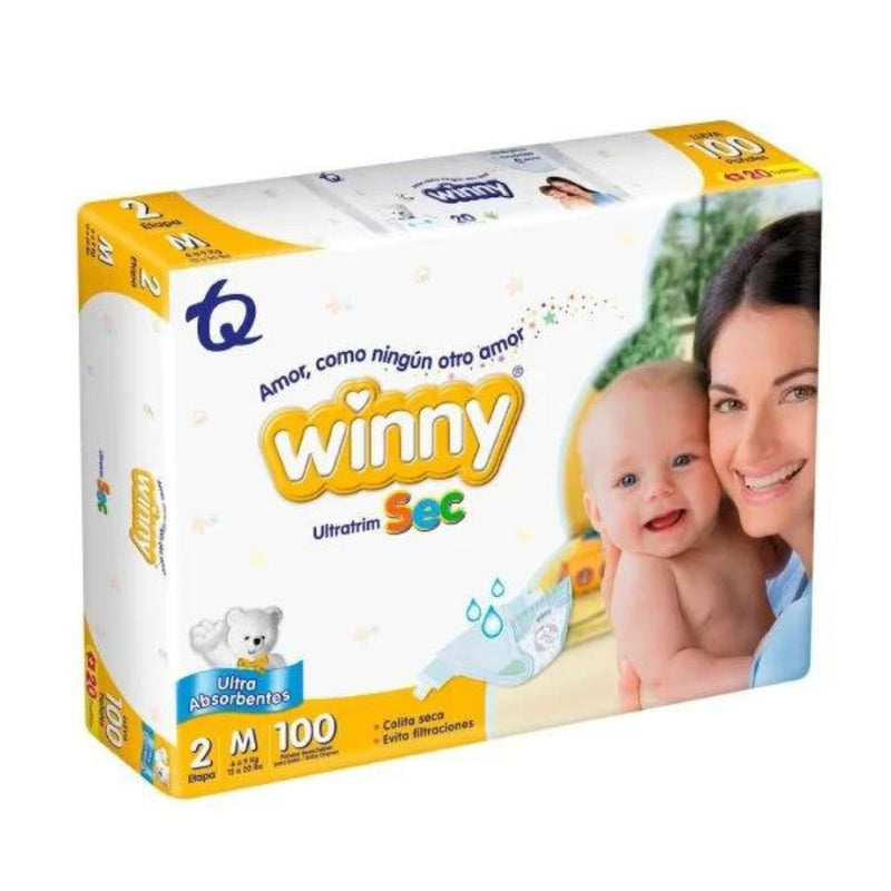 PAÑALES WINNY ULTRATRIM SEC ETAPA 2 X100 UND