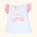 CONJUNTO SHORT BEBE NIÑA 50026 FOR BABY