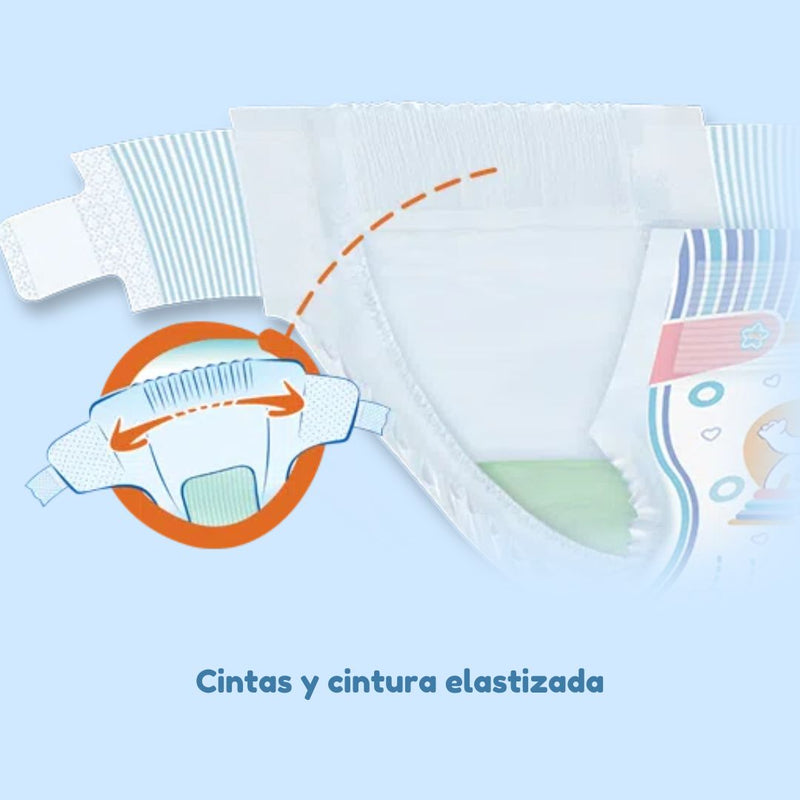 PAÑALES WINNY ULTRATRIM SEC ETAPA 3 X100 UND + GRATIS 10 UND DE TOALLITAS HÚMEDAS