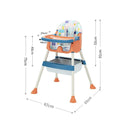 SILLA COMEDOR CM-200 BABY KAYS NARANJA