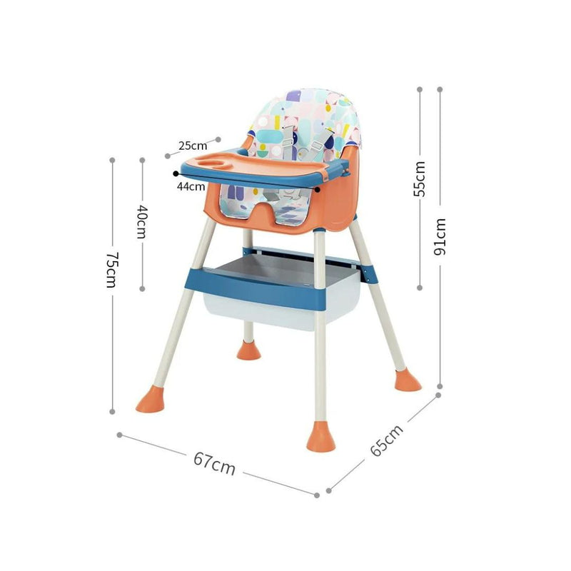 SILLA COMEDOR CM-200 BABY KAYS NARANJA