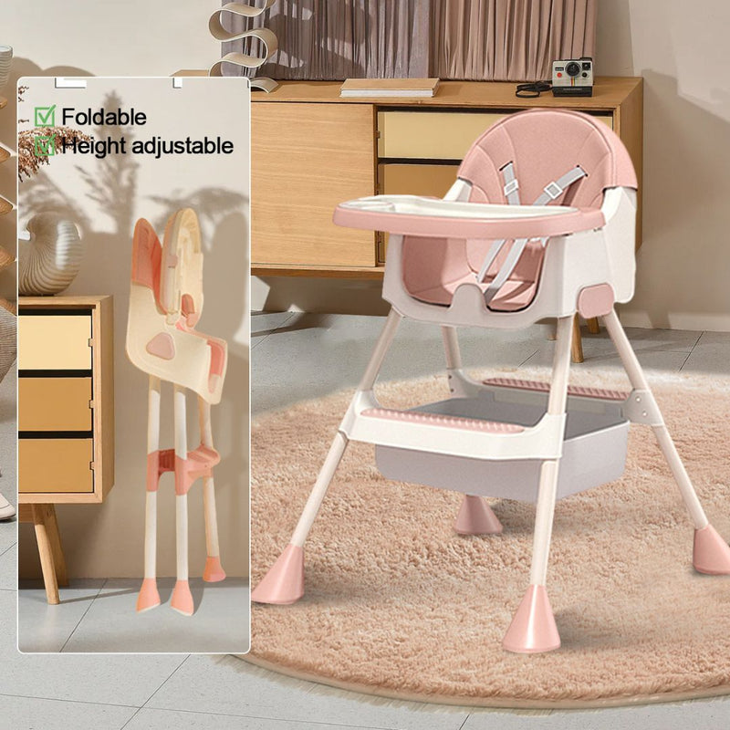 SILLA PARA COMER BEBE E500 ROSADO MUNBE