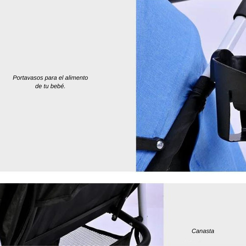 COCHE PASEADOR T016 BABY KAYS AZUL