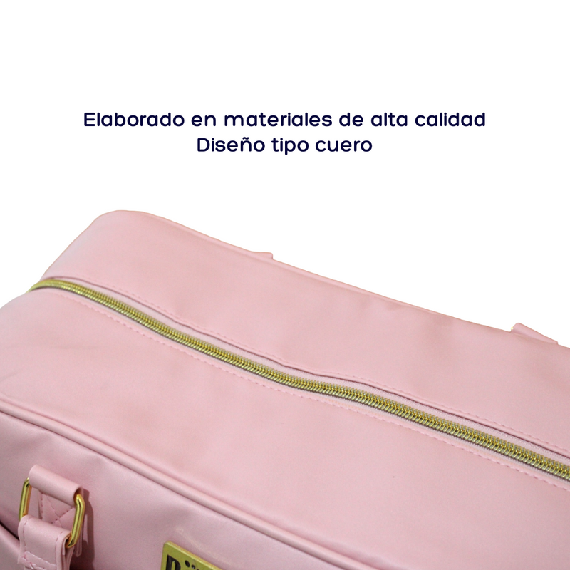 BOLSO PAÑALERA 3 PIEZAS 2102 MUNBE ROSADO