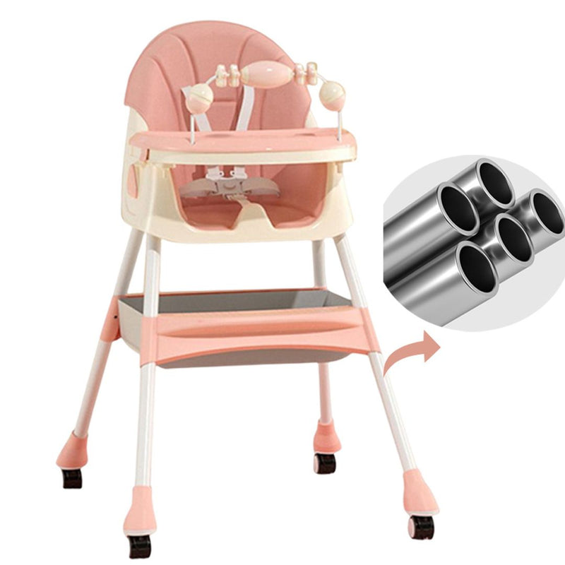 SILLA PARA COMER BEBE E500 ROSADO MUNBE