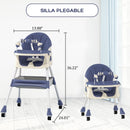 SILLA PARA COMER  BEBE E500 TURQUÍ MUNBE