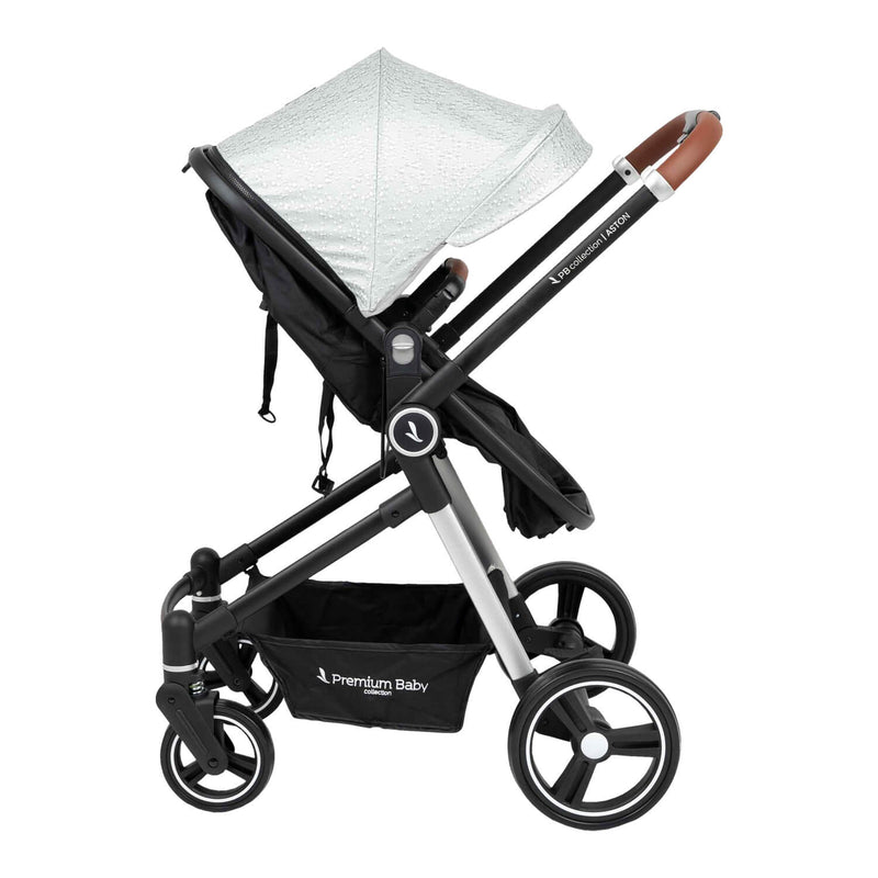 COCHE TIPO CUNA ASTON PREMIUM BABY GRIS