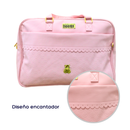 BOLSO PAÑALERA 3 PIEZAS 2102 MUNBE ROSADO