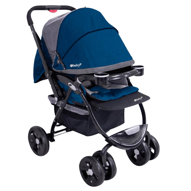 COCHE CUNA BORIS EB1144 AZUL EBABY