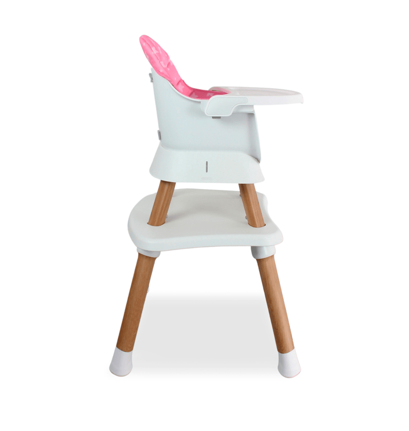 SILLA COMEDOR BABY ELITE DINNER 5 EN 1 1077 BEBESIT ROSADO-