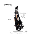 COCHE REVERSIBLE CITY JC100 - BEIGE BEBESIT