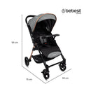 COCHE REVERSIBLE CITY JC100 - BEIGE BEBESIT