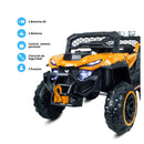VEHICULO ELÉCTRICO XPLORE DLX ORANGE 12V EMY8888O PRINSEL