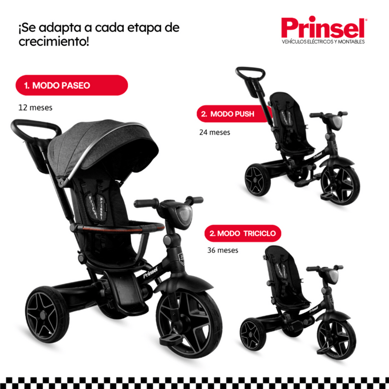 TRICICLO XPLORE 360 SZ223 NEGRO PRINSEL