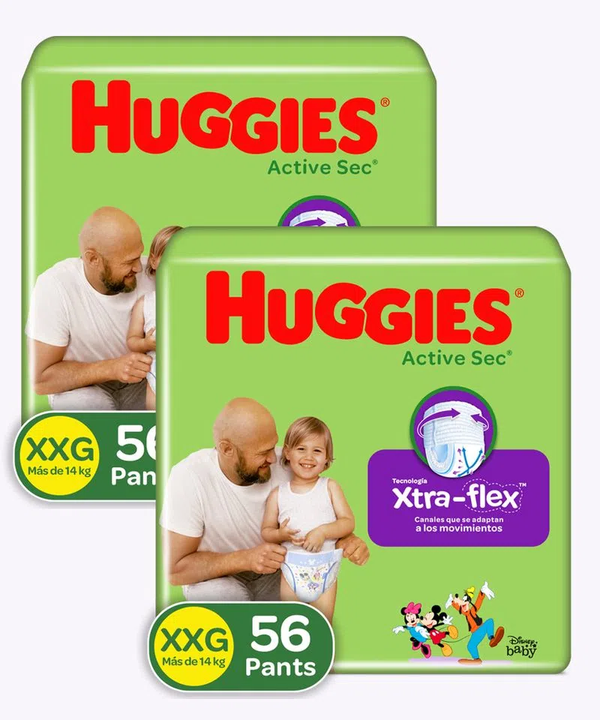 PAÑAL PANTS AJUSTABLE ET5 X56 HUGGIES