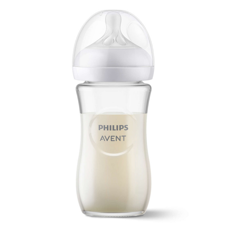 Tetero Natural Vidrio Grado Farmacéutico 8 Onzas 3m+ SCY933/01 Avent