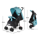 COCHE PASEADOR MDQ-BS522 BABY KAYS AZUL