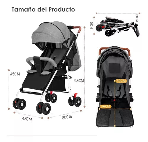 COCHE O18 BABY KAYS GRIS