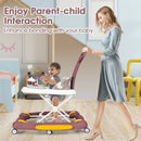 CAMINADOR PARA BEBÉ MULTIFUNCIONAL CON TECHO Y JUEGOS MUSICALES Y-W405C MUNBE VINO TINTO