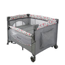Cuna Corral Dacora Eb750 Ebaby Gris-Rosado