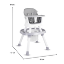 SILLA COMEDOR STEPS PREMIUM 1050 GRIS BEBESIT