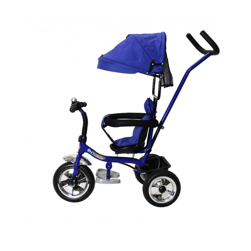 TRICICLO CON BARRA DE CONTROL Y CAPOTA ¡DIVERSIÓN Y SEGURIDAD PARA TU PEQUEÑO! J-TS5015 MUNBE AZUL