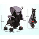 COCHE PASEADOR MDQ-BS522 BABY KAYS GRIS