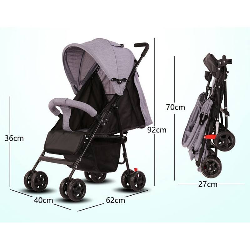 COCHE PASEADOR MDQ-BS522 BABY KAYS GRIS
