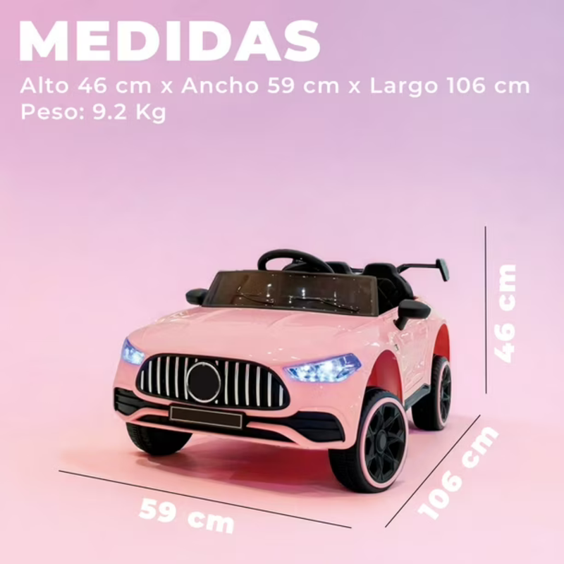 CARRO ELÉCTRICO Y-MB1201-R ROJO STB