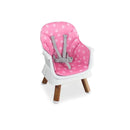 SILLA COMEDOR BABY ELITE DINNER 5 EN 1 1077 BEBESIT ROSADO-