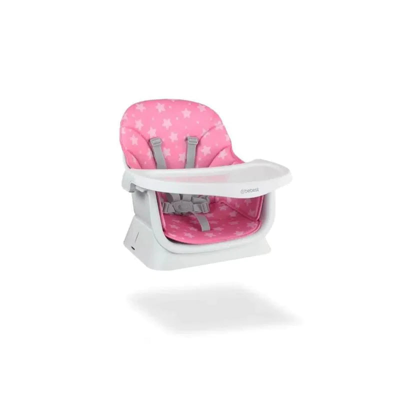 SILLA COMEDOR BABY ELITE DINNER 5 EN 1 1077 BEBESIT ROSADO-