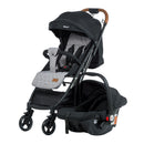 COCHE MALETA CON PORTABEBÉ HAPPY TRAVEL EB198 NEGRO EBABY